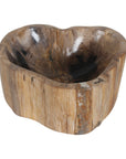 Indigo Road by Egypt Sherrod x East at Main Kiena Organic Shaped Petrified Wood Bowl