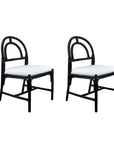 Arched Rattan Dining Chair, Set of 2
