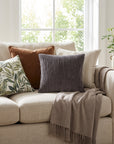 Hayes Pleated Velvet Pillow