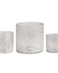 Florence Smoke Glass Votives, Set of 3