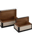 Indigo Road by Egypt Sherrod x East at Main Alba Inlay Frame Edge Decorative Nesting Box (Set of 2)