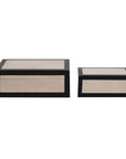 Indigo Road by Egypt Sherrod x East at Main Alba Inlay Frame Edge Decorative Nesting Box (Set of 2)