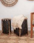 Luz Round Rattan Baskets, Set of 2
