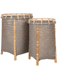 Luz Round Rattan Baskets, Set of 2