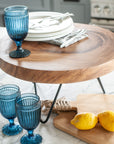 Small Burma Teak Wooden Riser Solid Wood tablescape