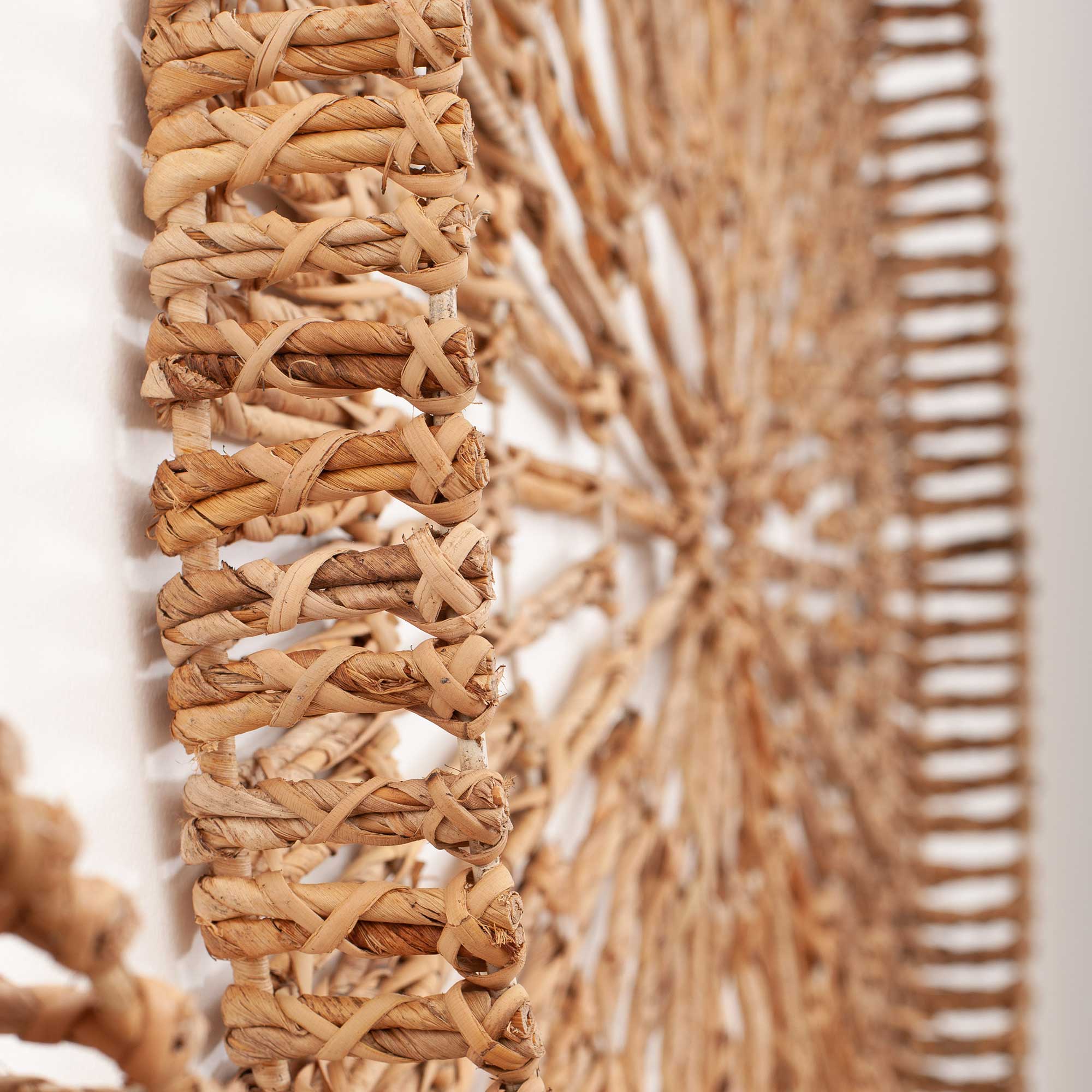 Ken Round Woven Abaca Wall Decor, Set of 2