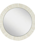 Aurora Round Bone Inlay Wall Mirror