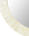 Aurora Round Bone Inlay Wall Mirror