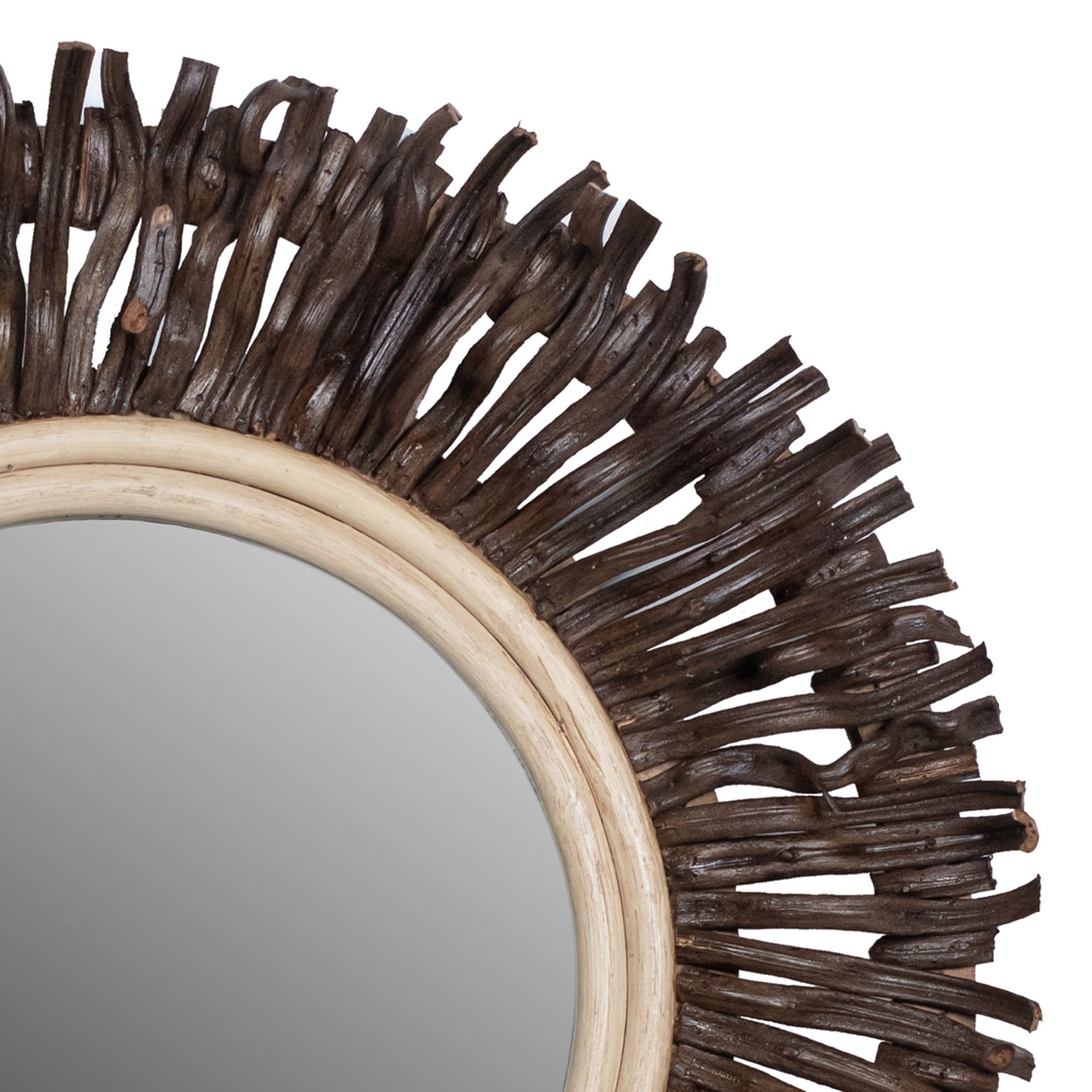 Indigo Road by Egypt Sherrod x East at Main Hapsala Rattan Round Starburst Mirror