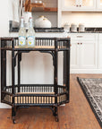 Amelia Rattan Bar Cart