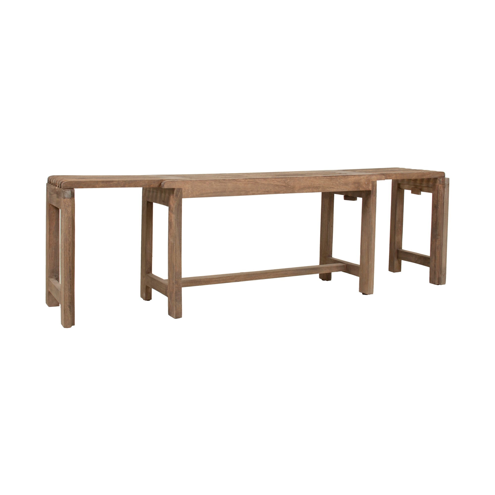 Remi 35–60" Extendable Wood Bench