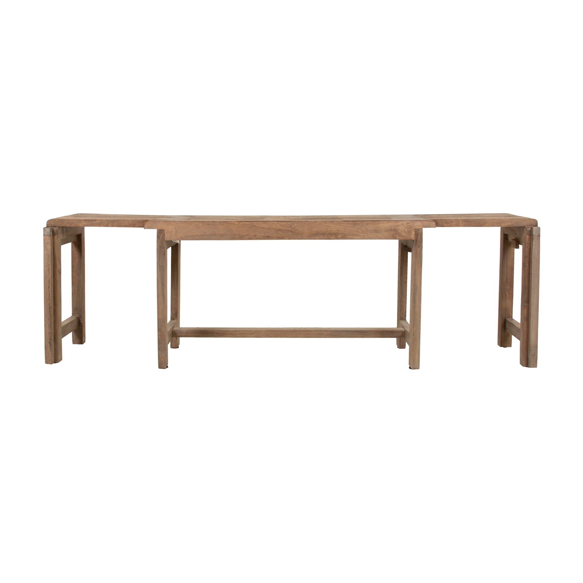 Remi 35–60" Extendable Wood Bench