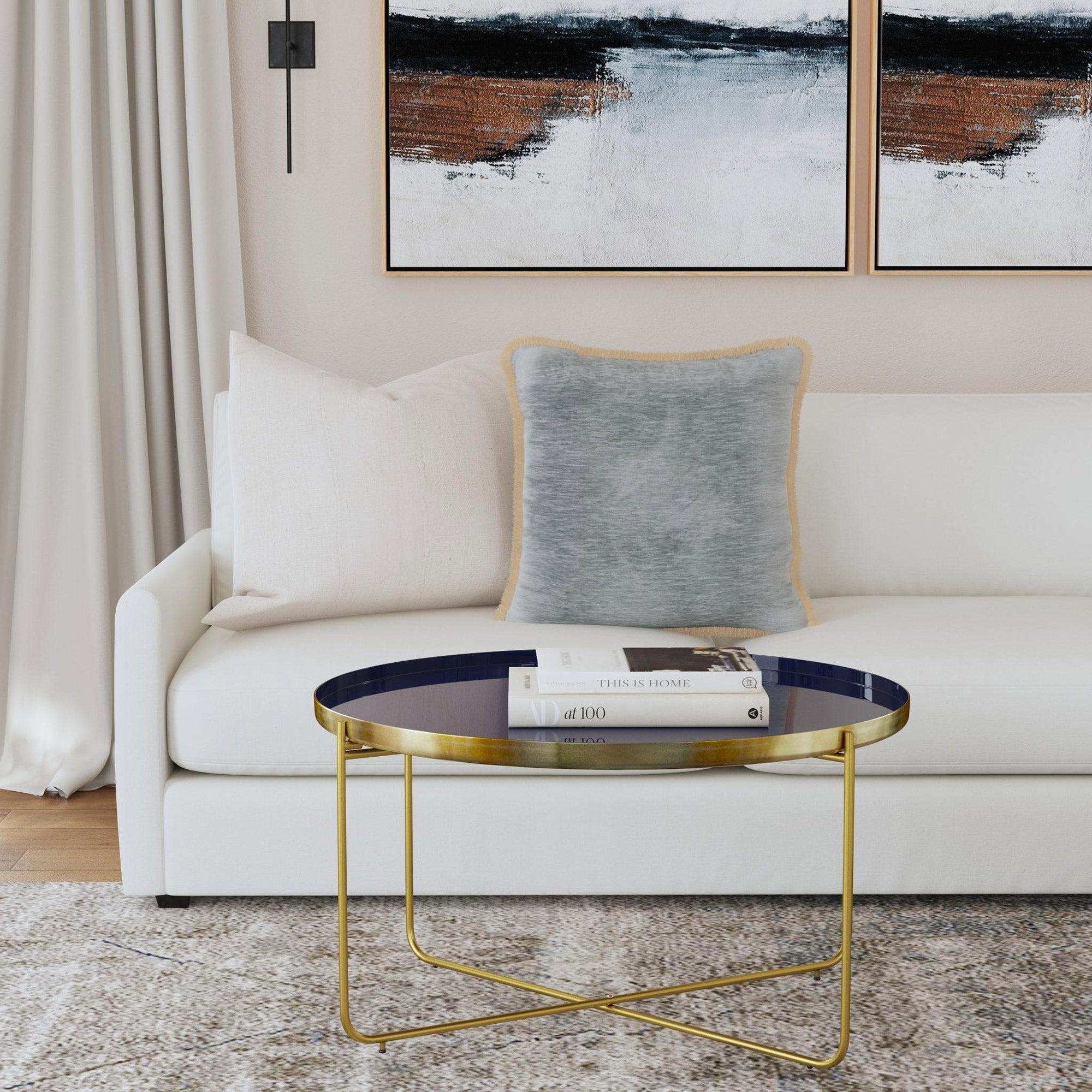 Jasmine Enamel Tray Top Coffee Table | East at Main