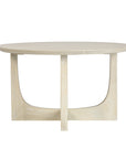 Reverse Arch Round Solid Mango Wood 30" Coffee Table