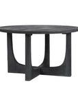 Reverse Arch Round Solid Mango Wood 30" Coffee Table
