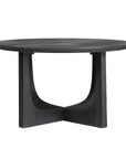 Reverse Arch Round Solid Mango Wood 30" Coffee Table