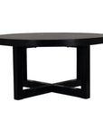 Christie Cross Base Wood Coffee Table
