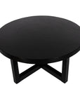 Christie Cross Base Wood Coffee Table