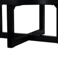 Christie Cross Base Wood Coffee Table