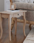 Benton 1 Drawer Curved Leg Accent Table