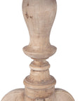 Leona Solid Wood Pedestal Accent Table