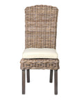 Summitt Handwoven Kubu Rattan Dining Chairs, Set of 2