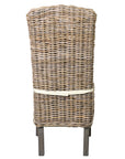 Summitt Handwoven Kubu Rattan Dining Chairs, Set of 2