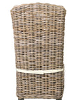 Summitt Handwoven Kubu Rattan Dining Chairs, Set of 2 Solid Wood dining chair