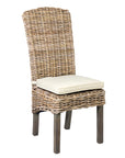Summitt Handwoven Kubu Rattan Dining Chairs, Set of 2