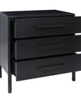 Avalon 3 Door Chest, Black