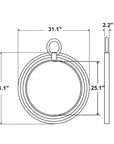 Aspen Round Jute Rope Mirror