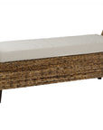 Naomi 56" Woven Abaca Cushion Bench