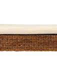 Naomi 56" Woven Abaca Cushion Bench