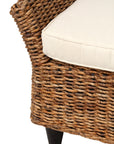 Naomi 56" Woven Abaca Cushion Bench