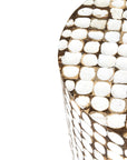 Mila Coconut Shells Round Accent Table