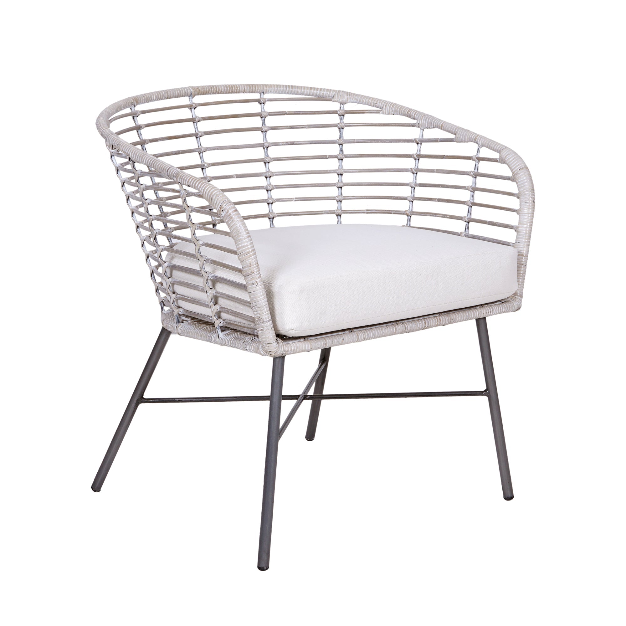 Indigo Road by Egypt Sherrod x East at Main Cove Rattan Curved Occasional Chair