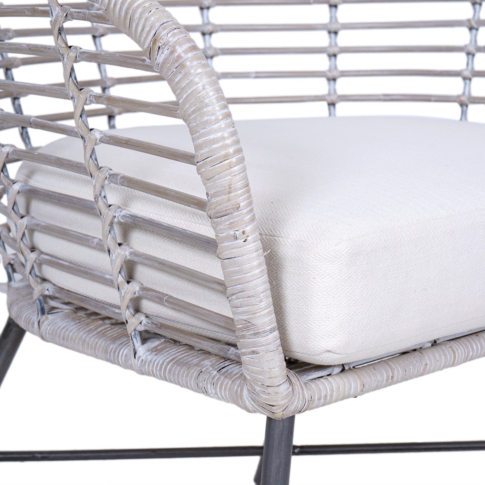 Indigo Road by Egypt Sherrod x East at Main Cove Rattan Curved Occasional Chair