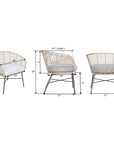 Indigo Road by Egypt Sherrod x East at Main Cove Rattan Curved Occasional Chair