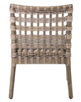 Danae Rattan and Mahogany Arm Chair