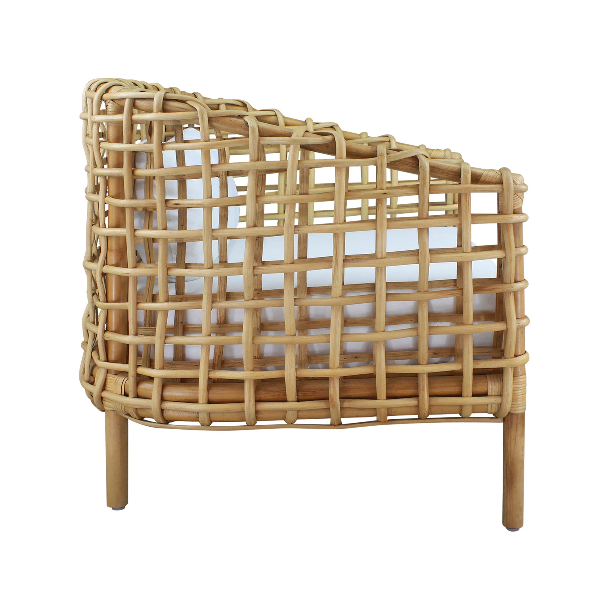 Indigo Road by Egypt Sherrod x East at Main Yulia Openweave Rattan Barrel Occasional Chair