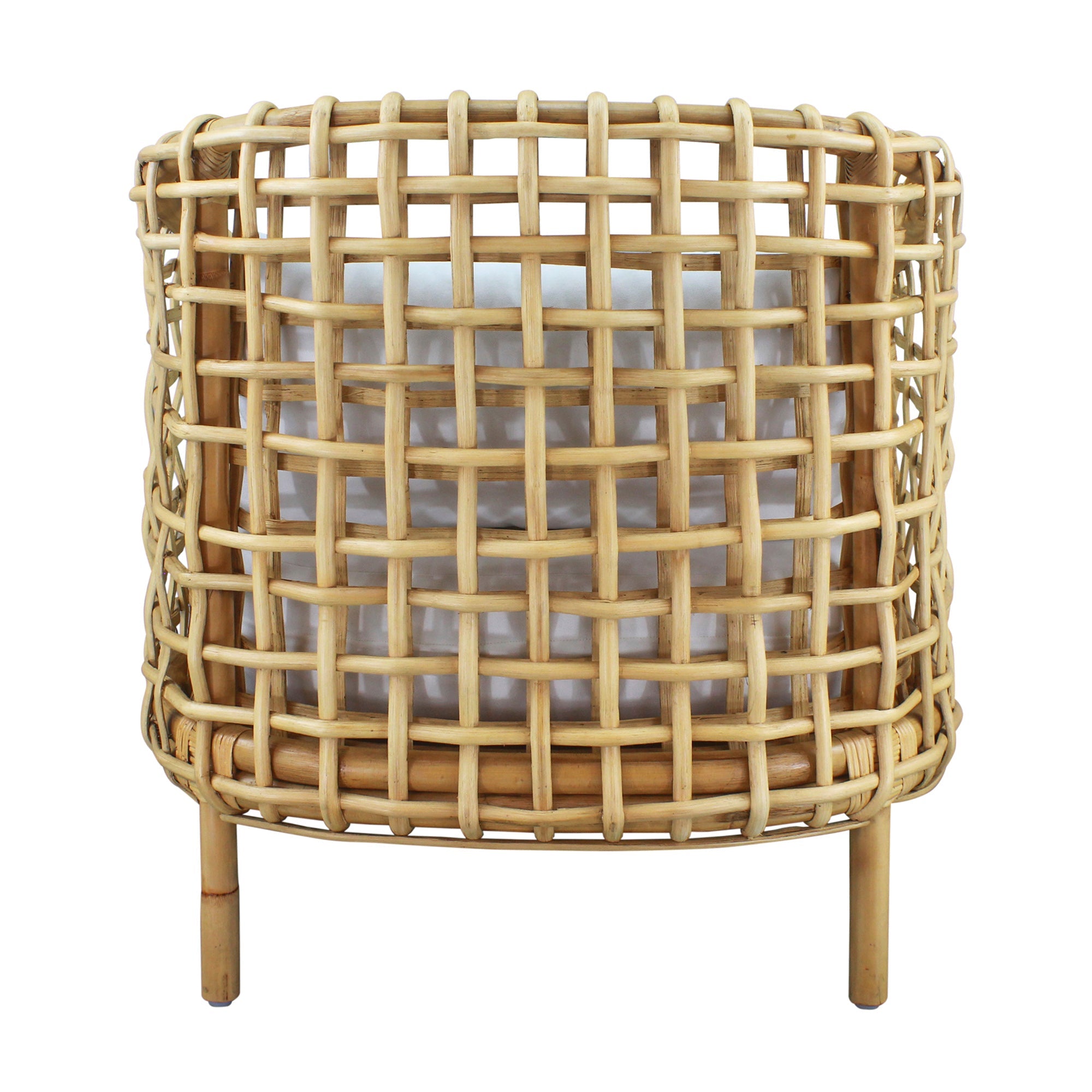 Indigo Road by Egypt Sherrod x East at Main Yulia Openweave Rattan Barrel Occasional Chair
