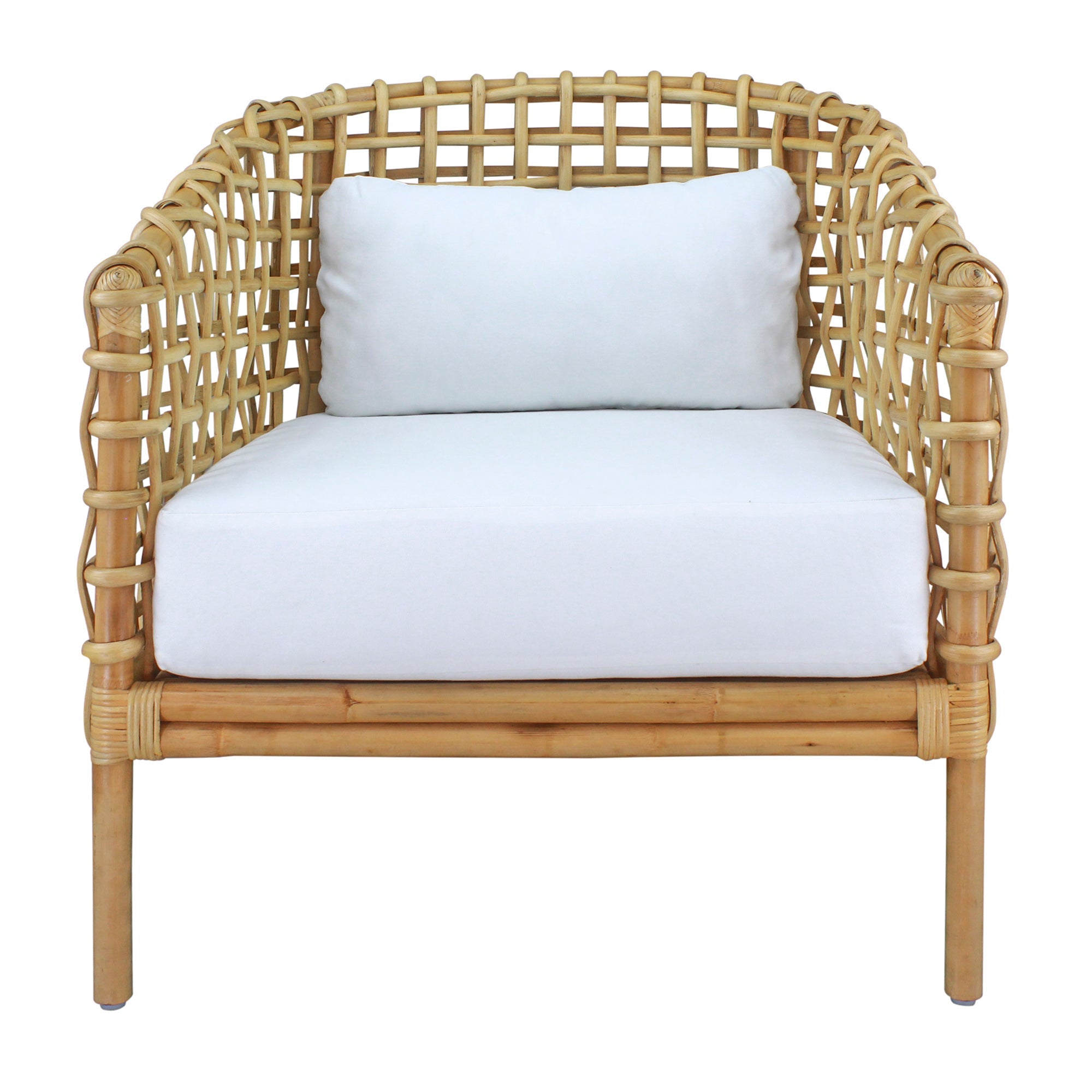 Indigo Road by Egypt Sherrod x East at Main Yulia Openweave Rattan Barrel Occasional Chair