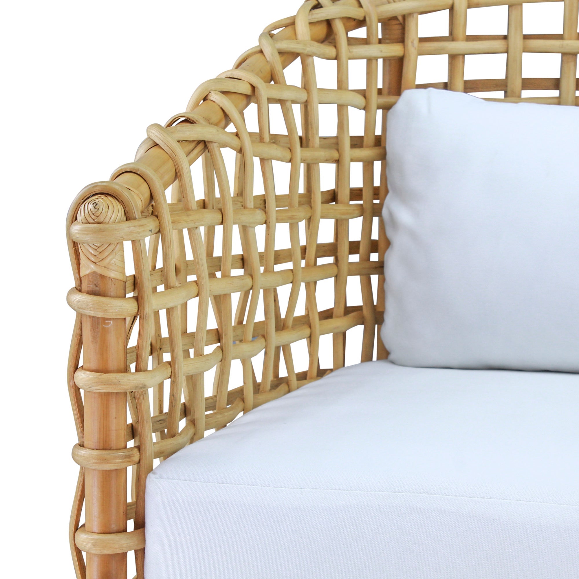 Indigo Road by Egypt Sherrod x East at Main Yulia Openweave Rattan Barrel Occasional Chair