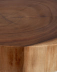 Kai Wood Slab Top Accent Table with Metal Legs
