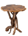 Roell 20" Organic Teak Branch Side Table