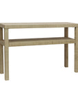 Riley Raffia Console Table with Shelf