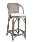 Marla 20" Rattan Stool with Cushion