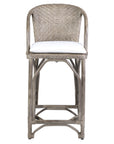 Marla 20" Rattan Stool with Cushion