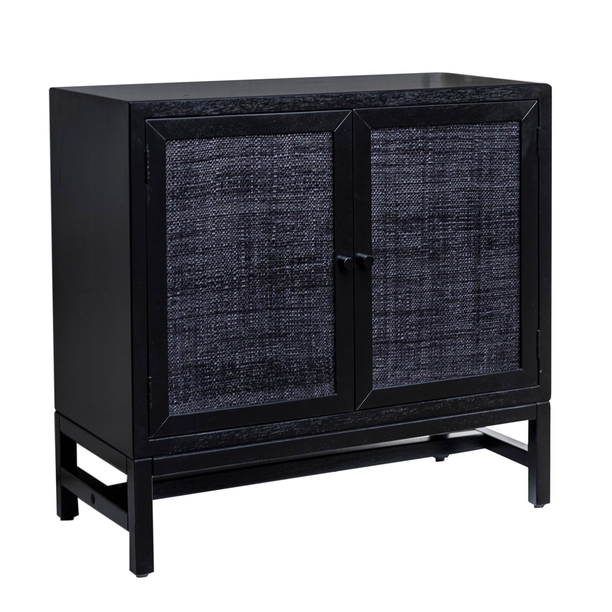 Raffia Paneled 2 Door Storage Cabinet ??? East at Main