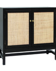 Raelynn 2 Door Raffia Paneled Cabinet